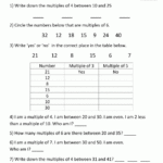 Multiples Of 3 Printable Worksheet