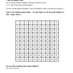 Prime Number Worksheets