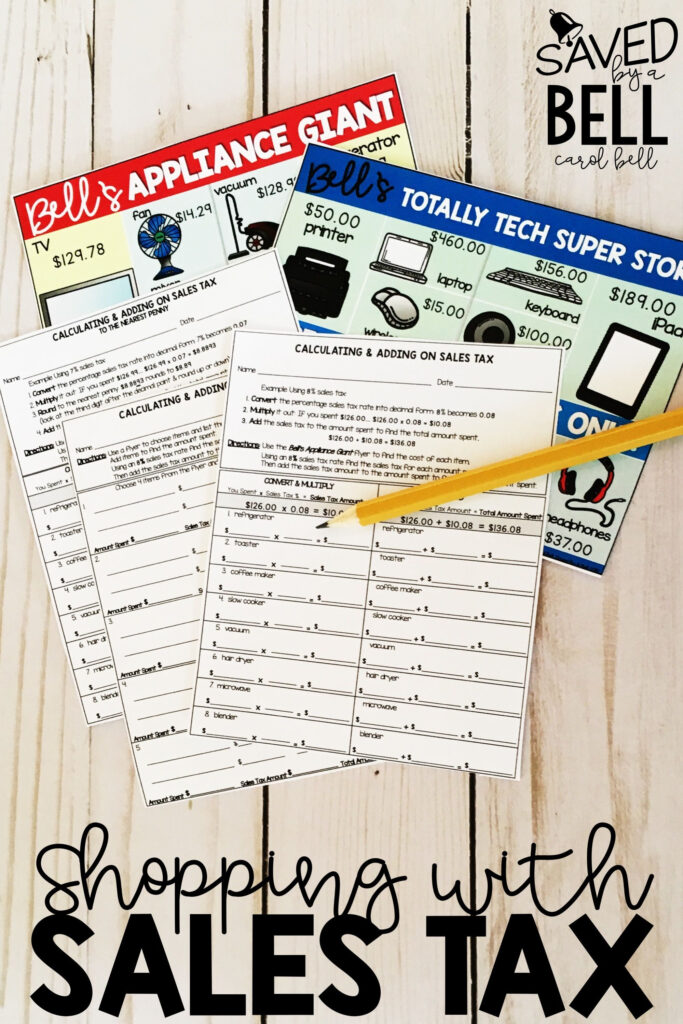 These Sales Tax Worksheets Are A Great Real World Math Practice For 3rd 