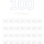 Worksheet On Number 100 Number Hundred Writing Tracing Counting