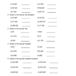 Worksheets Rounding Whole Numbers Mreichert Kids Worksheets