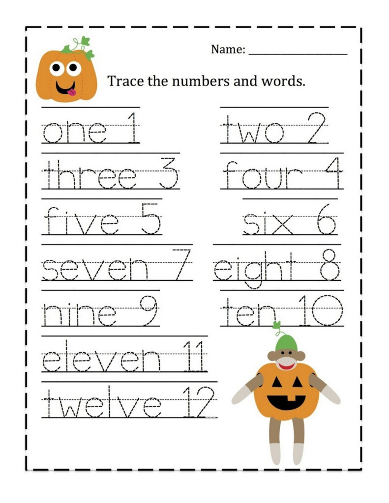 Writing Numbers Worksheet 1 10